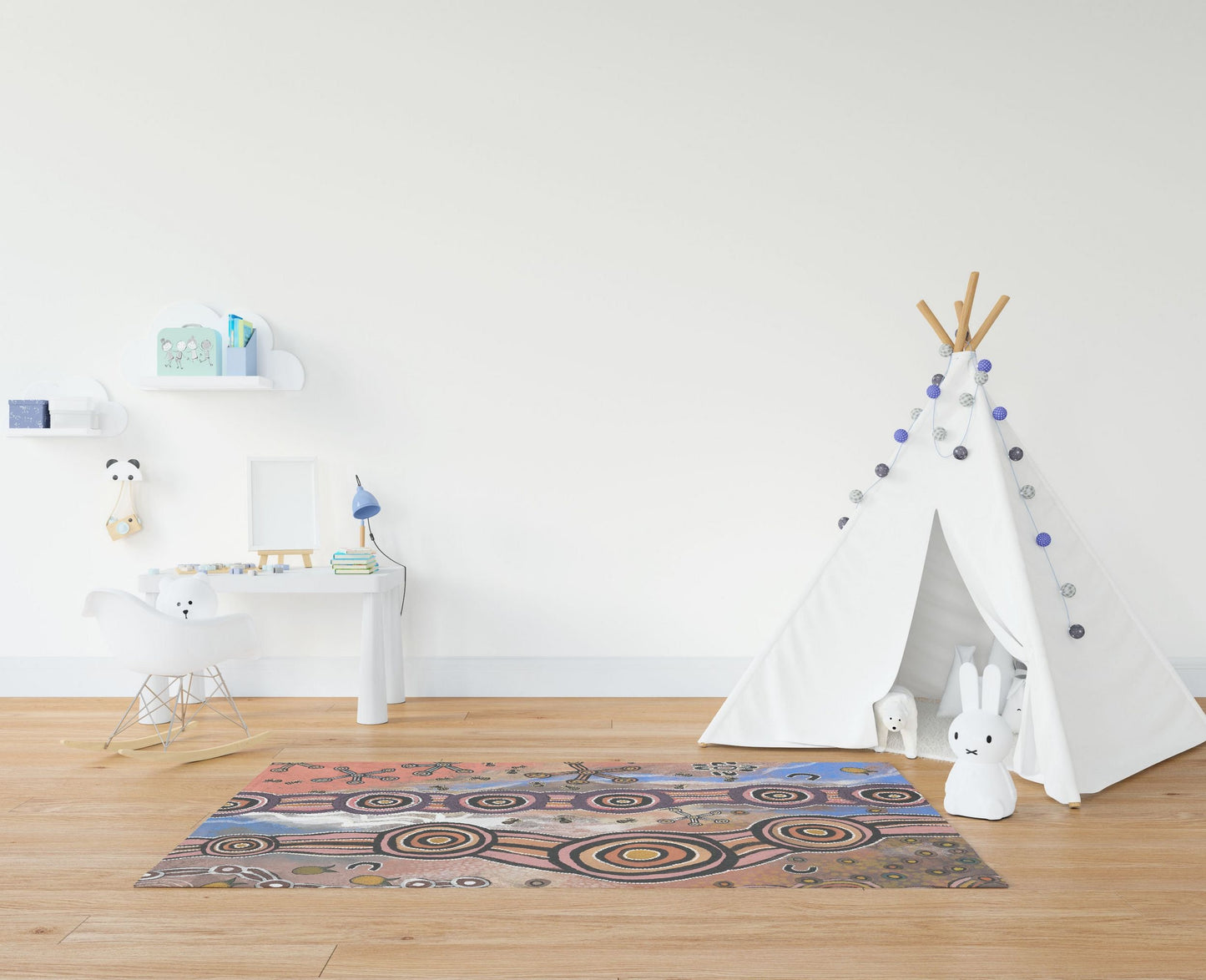 Large Area Rugs, Thick Carpet, Rectangle Rug, Error, Austrialian Aboriginal Rug, Modern Area Rug, Rugs For Living Room, Made In USA