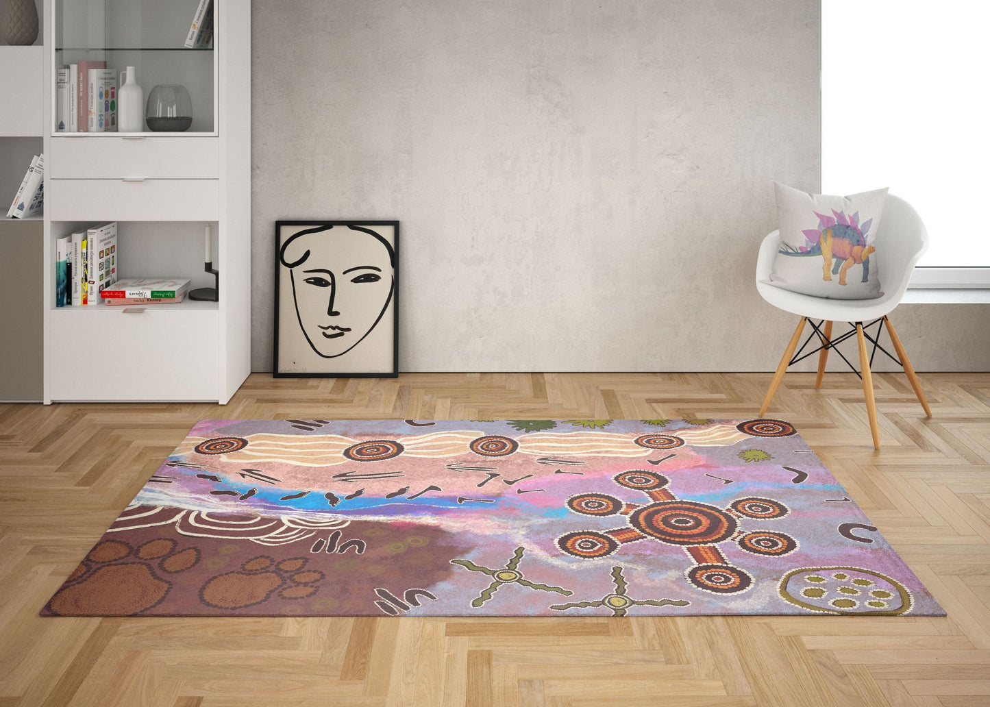 Rugs And Carpet, Thick Carpet, Rectangle Area Rug, Colorful Rug, Modern Area Rug, Living Room Rug, Made In Usa, Flat Woven Rug