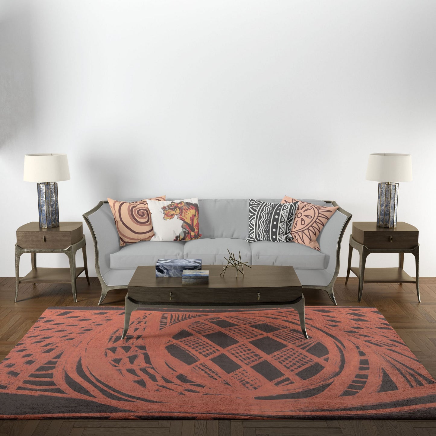 Rugs And Carpet, Oversize Rug, Thick Carpet, Rectangle Rug, Red And Black Rug, Abstract Rug, Modern Rug, Made In Usa, Flat Woven Rug