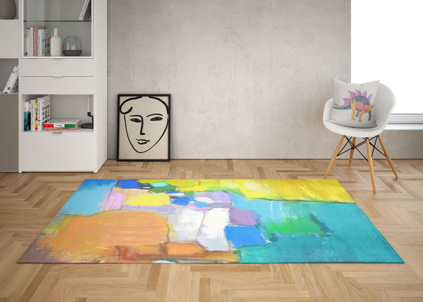 Rugs And Carpet, Large Rug, Thick Carpet, Rectangle Rug, Colorful Rug, Abstract Rug, Stylish Carpet, Home Decor, Made In Usa, Flat Woven Rug
