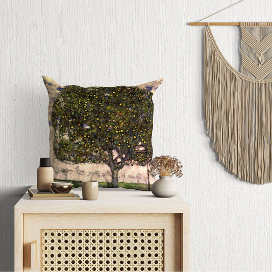 Gustav Klimt Famous Painting, Decorative Pillow, Abstract Throw Pillow, Artist Pillow, Green Pillow Cases, Farmhouse Pillow, Abstract Decor