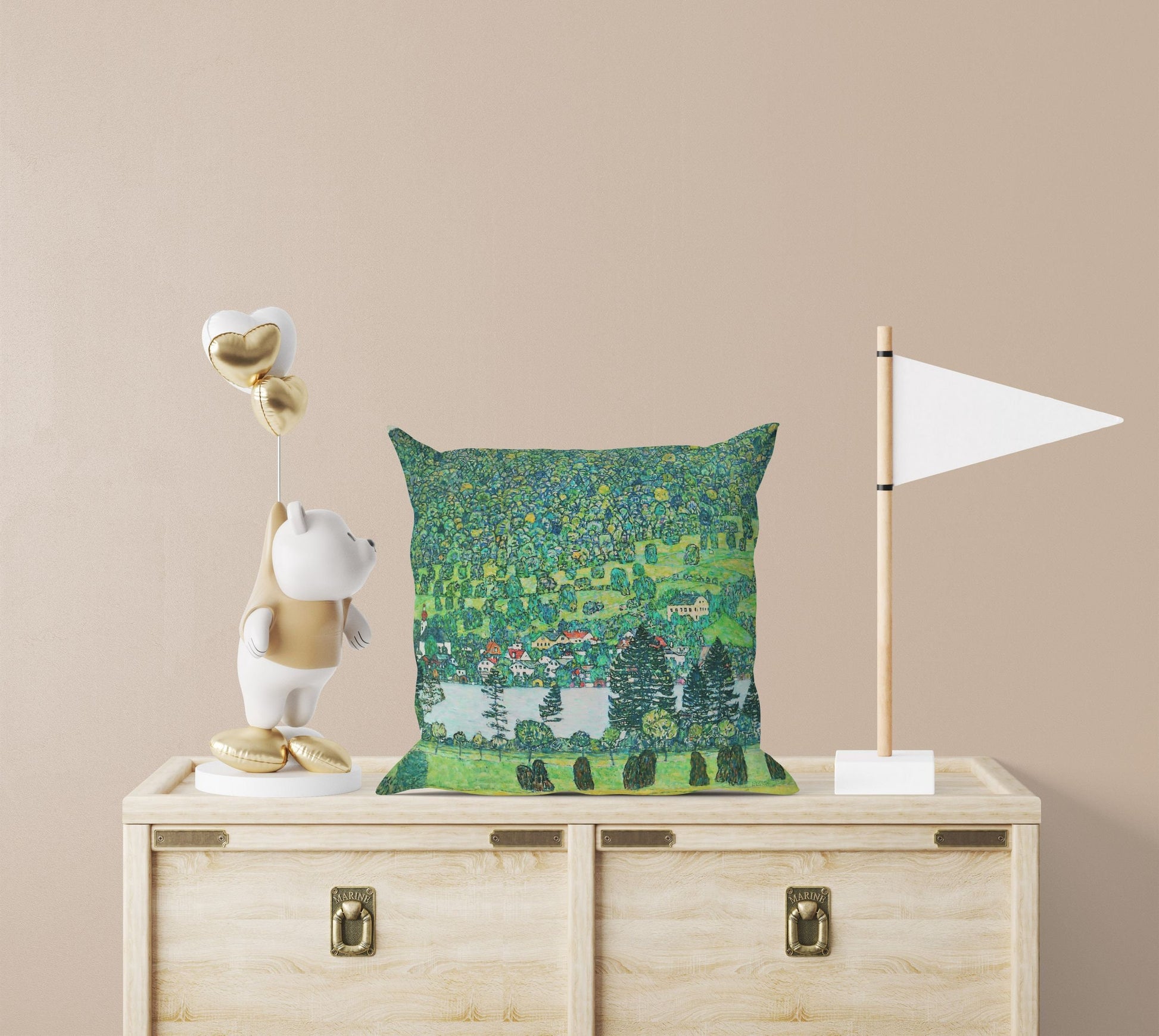 Gustav Klimt Famous Painting Throw Pillow, Abstract Throw Pillow Cover, Designer Pillow, Square Pillow, Home Decor Pillow, Holiday Gift