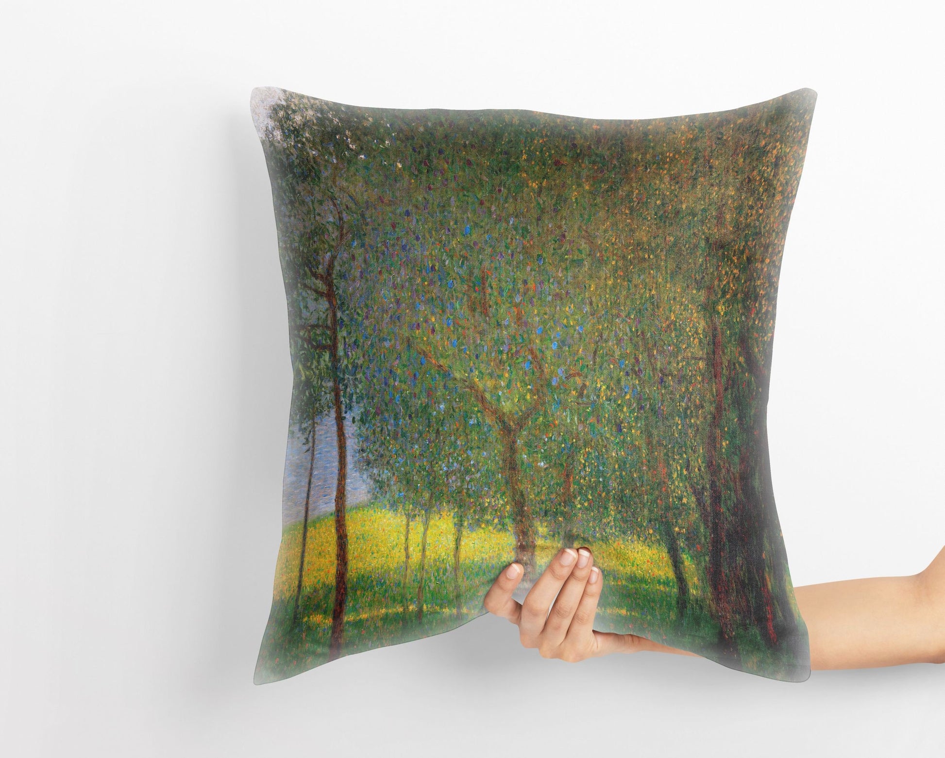 Gustav Klimt Famous Painting, Throw Pillow, Abstract Throw Pillow Cover, Art Pillow, Green Pillow Cases, Art Nouveau Pillow, Abstract Decor