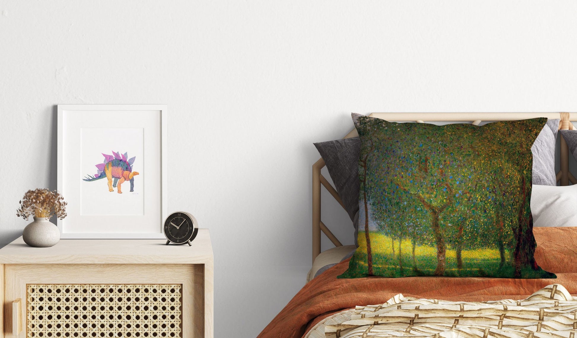 Gustav Klimt Famous Painting, Throw Pillow, Abstract Throw Pillow Cover, Art Pillow, Green Pillow Cases, Art Nouveau Pillow, Abstract Decor