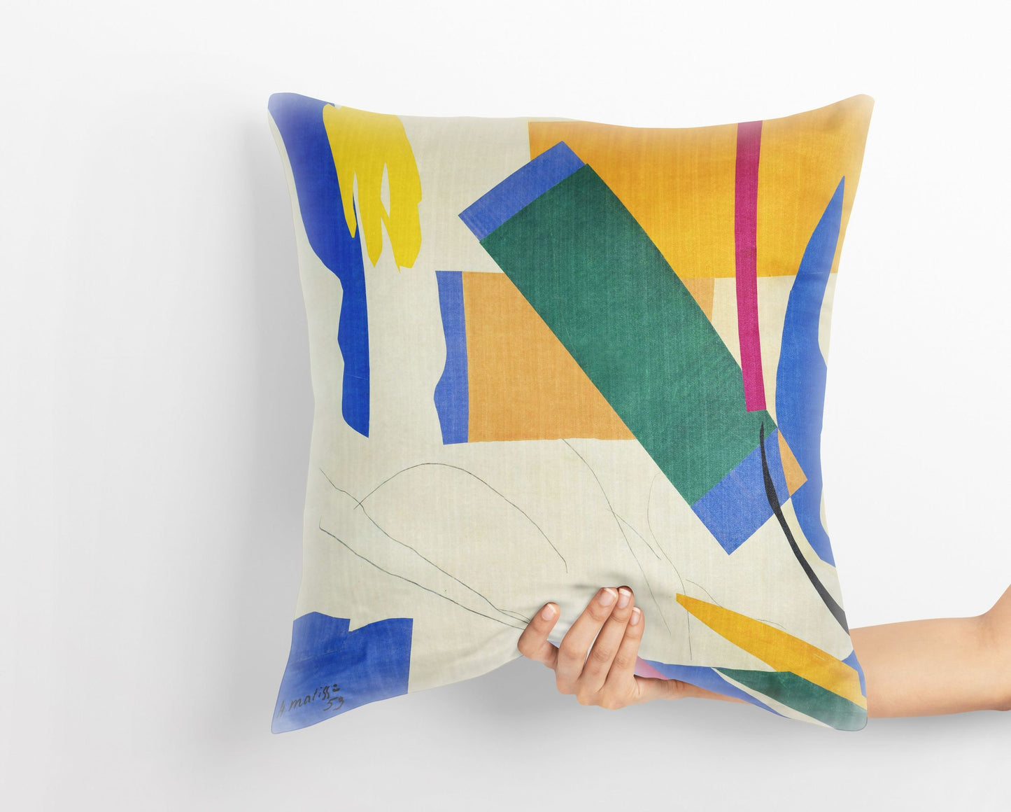 Henri Matisse Famous Art, Throw Pillow Cover, Abstract Throw Pillow Cover, Contemporary Pillow, 18 X 18 Pillow Covers, Home Decor Pillow