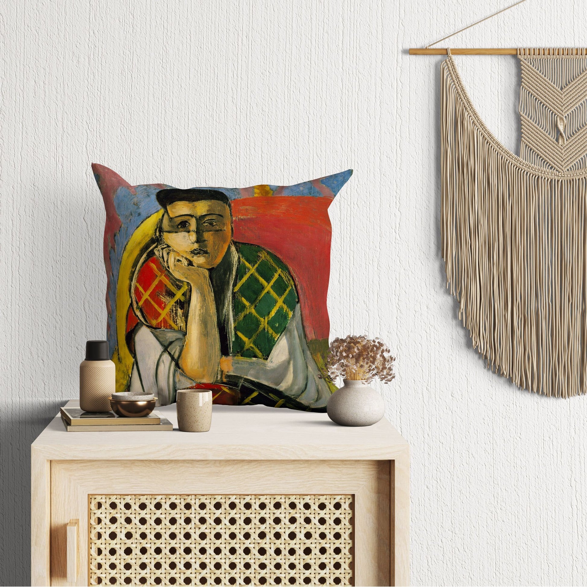 Henri Matisse Famous Painting, Decorative Pillow, Abstract Throw Pillow, Designer Pillow, Colorful Pillow Case, Modern Pillow