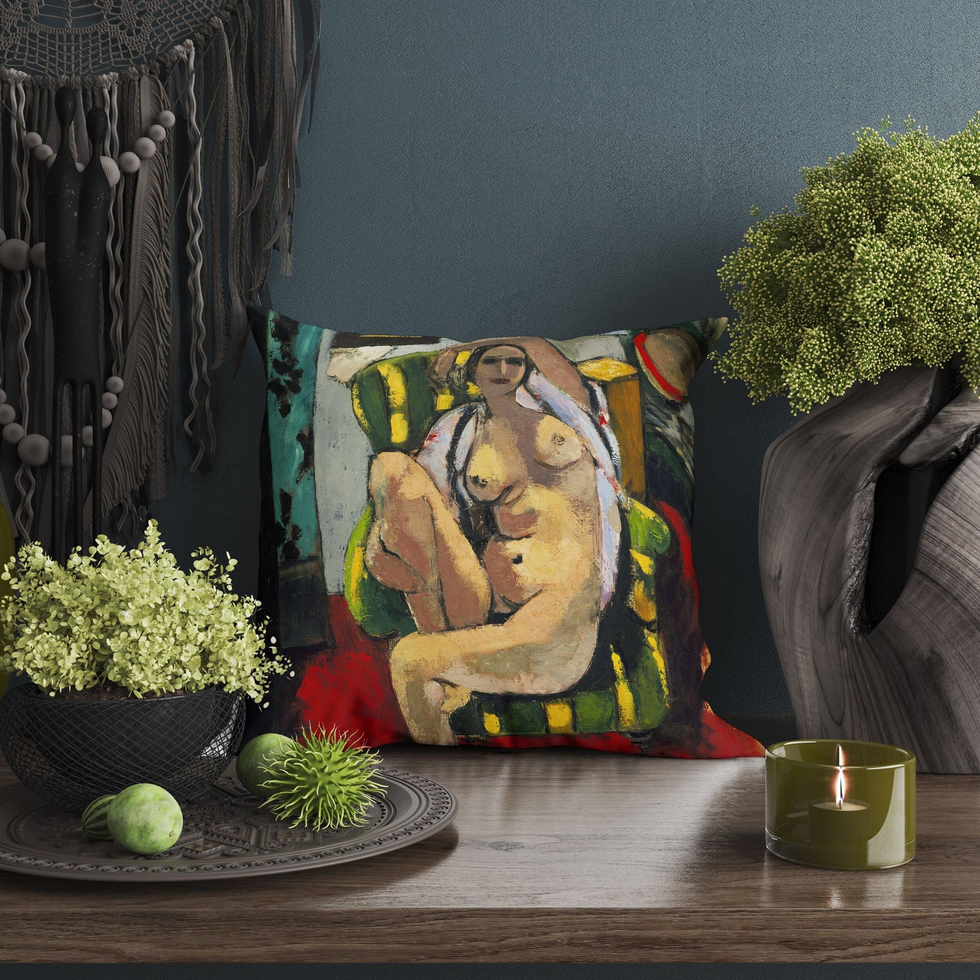 Henri Matisse Famous Painting, Throw Pillow Cover, Abstract Throw Pillow, Art Pillow, Fauvist Pillow, Square Pillow, Housewarming Gift