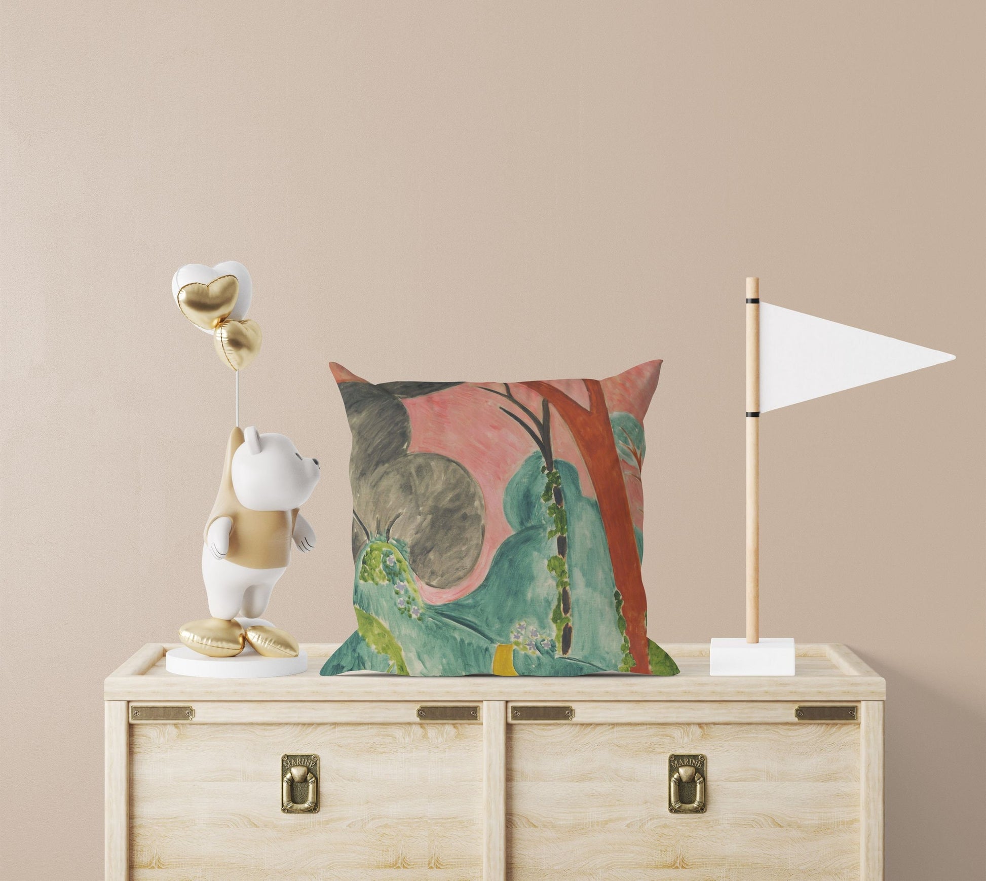 Henri Matisse Famous Painting, Tapestry Pillows, Abstract Throw Pillow, Designer Pillow, Fauvist Pillow, 18 X 18 Pillow Covers