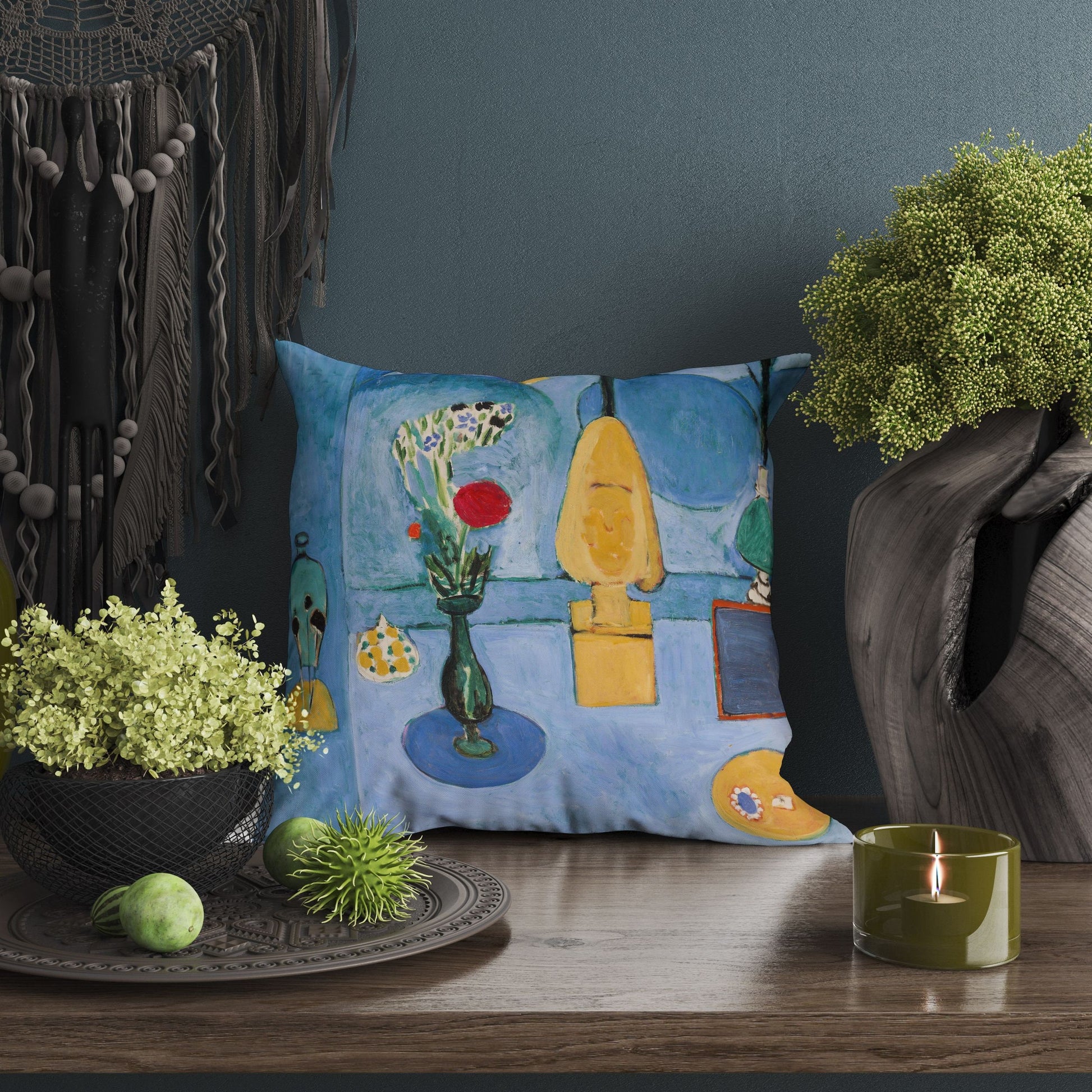 Henri Matisse Famous Painting, Pillow Case, Abstract Throw Pillow, Artist Pillow, Square Pillow, Housewarming Gift, Pillow Cases Kids