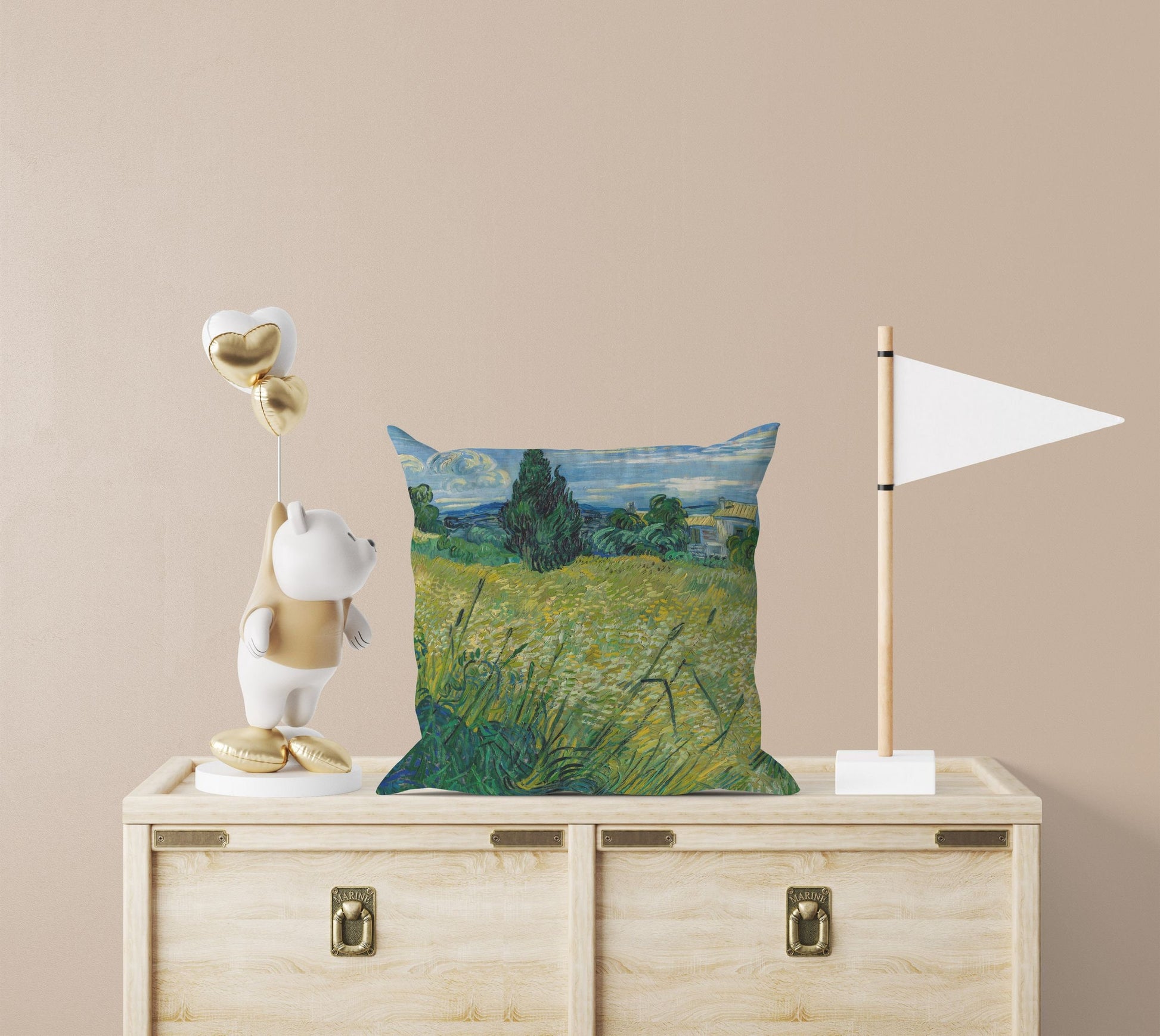 Vincent Van Gogh Green Wheat Famous Art, Pillow Case, Abstract Pillow, Soft Pillow Cases, 18 X 18 Pillow Covers, Housewarming Gift