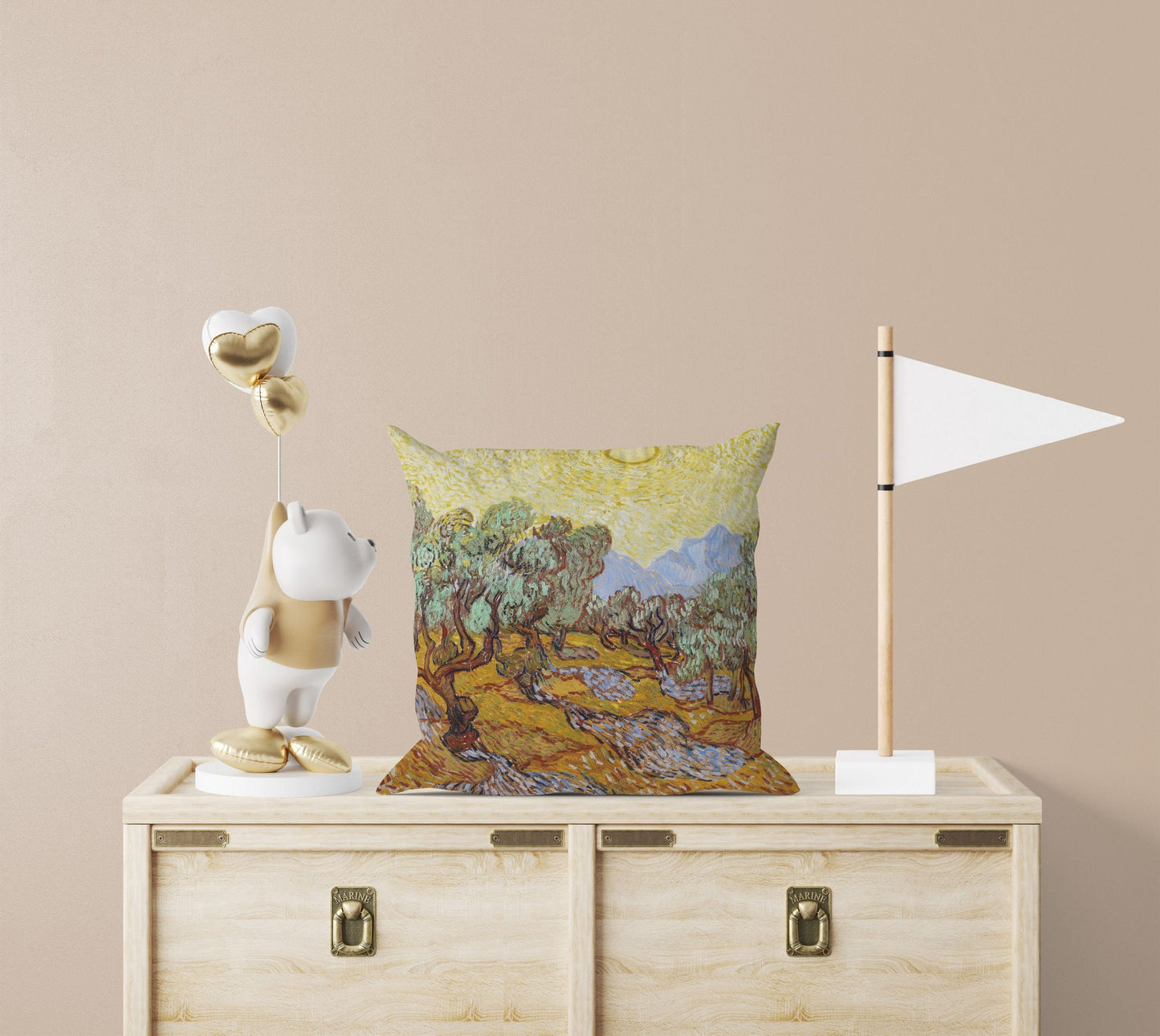 Vincent Van Gogh Olive Tree Famous Art, Tapestry Pillows, Abstract Throw Pillow Cover, Soft Pillow Cases, Housewarming Gift