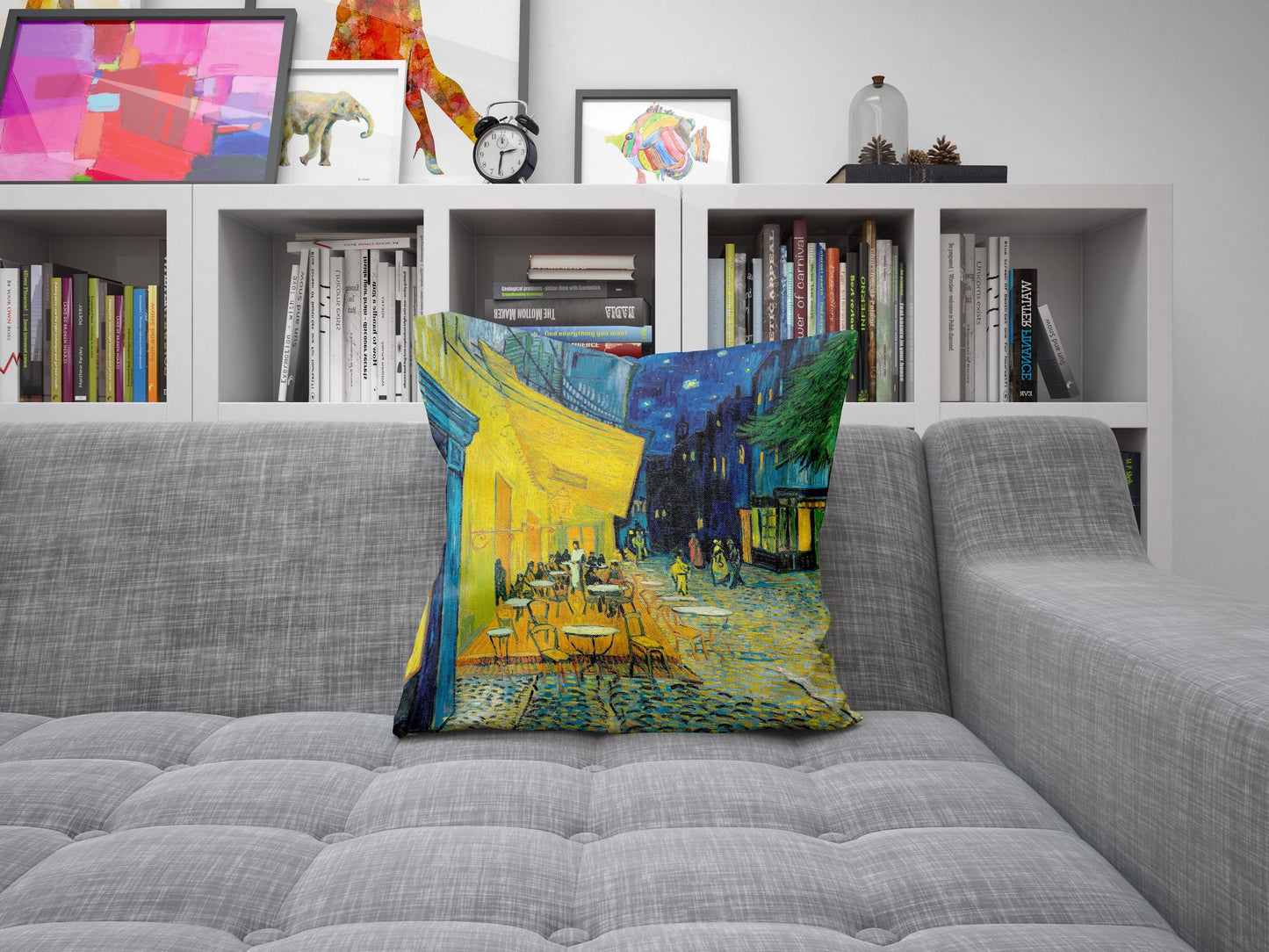 Vincent Van Gogh Terrace Of A Café At Night Famous Painting, Throw Pillow Cover, Abstract Throw Pillow Cover, 18 X 18 Pillow Covers