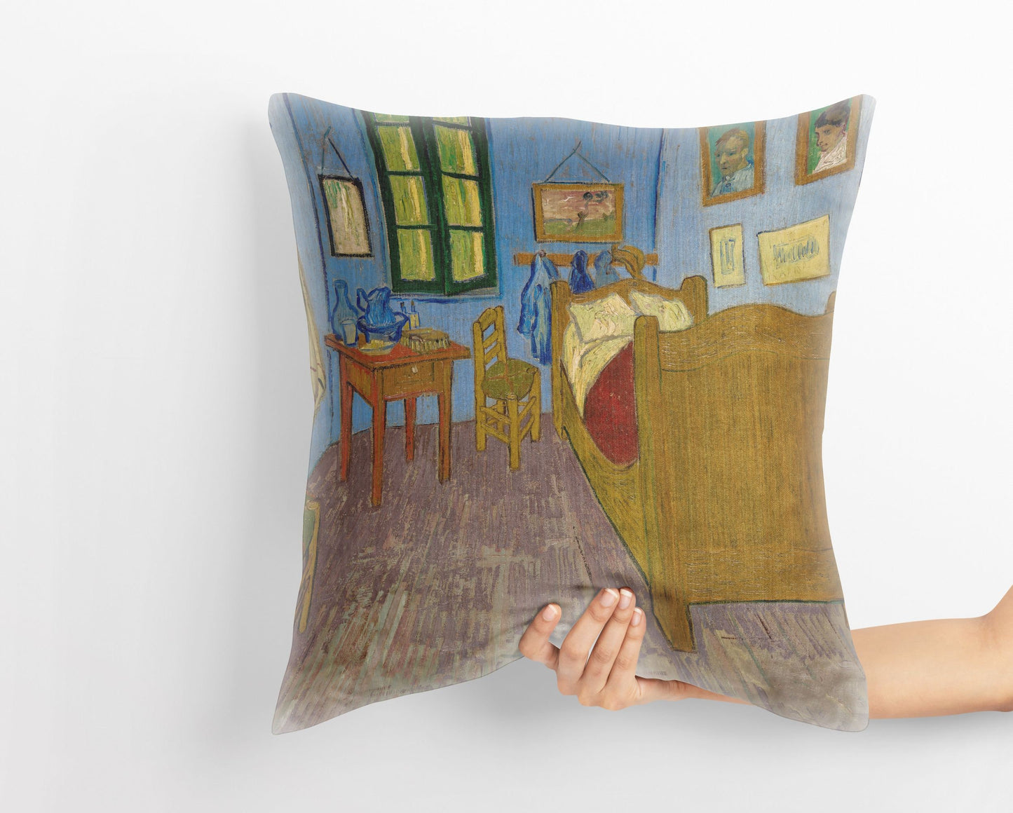 Vincent Van Gogh Famous Painting The Bedroom In Arles, Throw Pillow Cover, Abstract Pillow, Designer Pillow, Contemporary Pillow