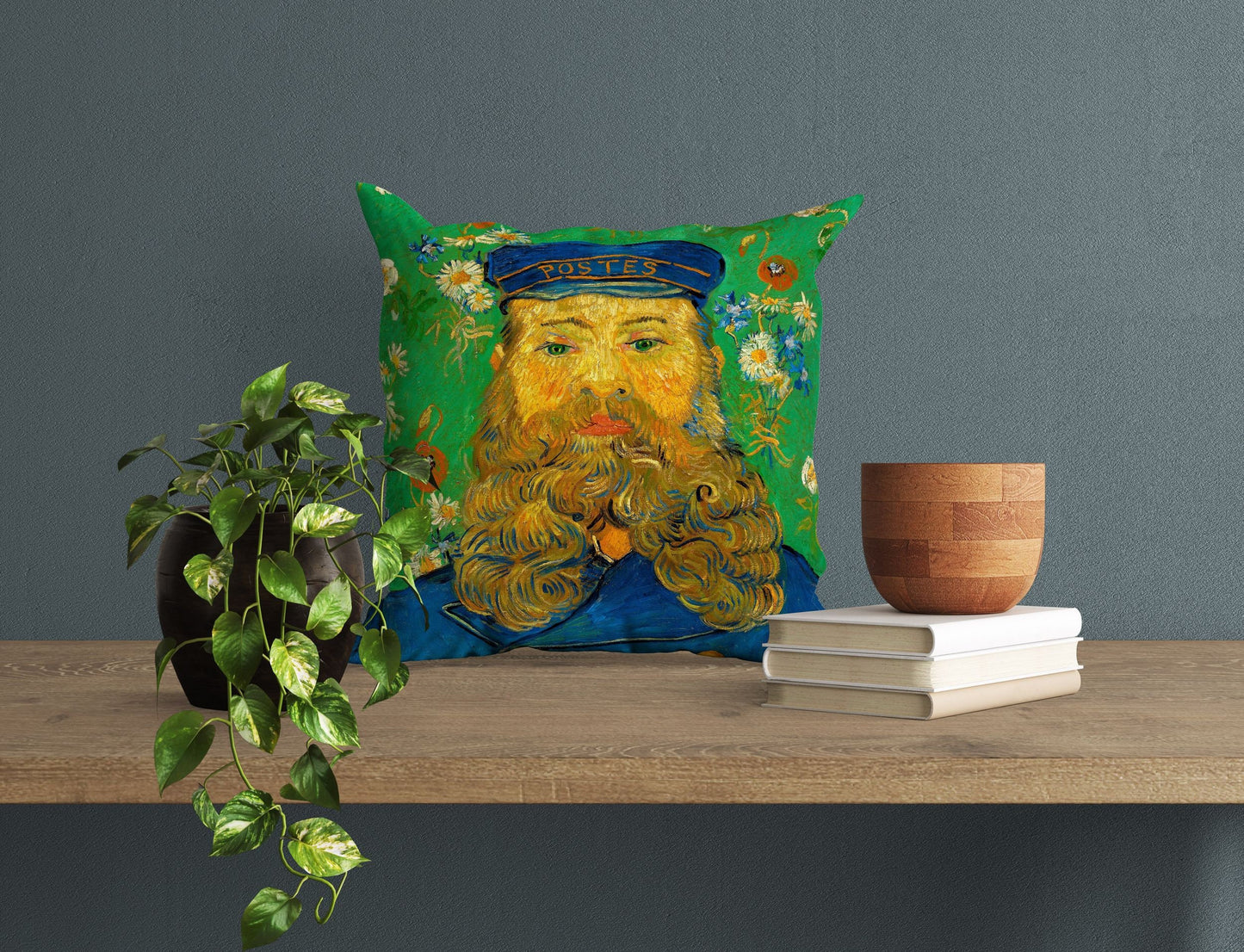 Vincent Van Gogh Famous Art Portrait Of The Postman Joseph Roulin, Pillow Case, Throw Pillow Cover, Modern Pillow, 18 X 18 Pillow Covers