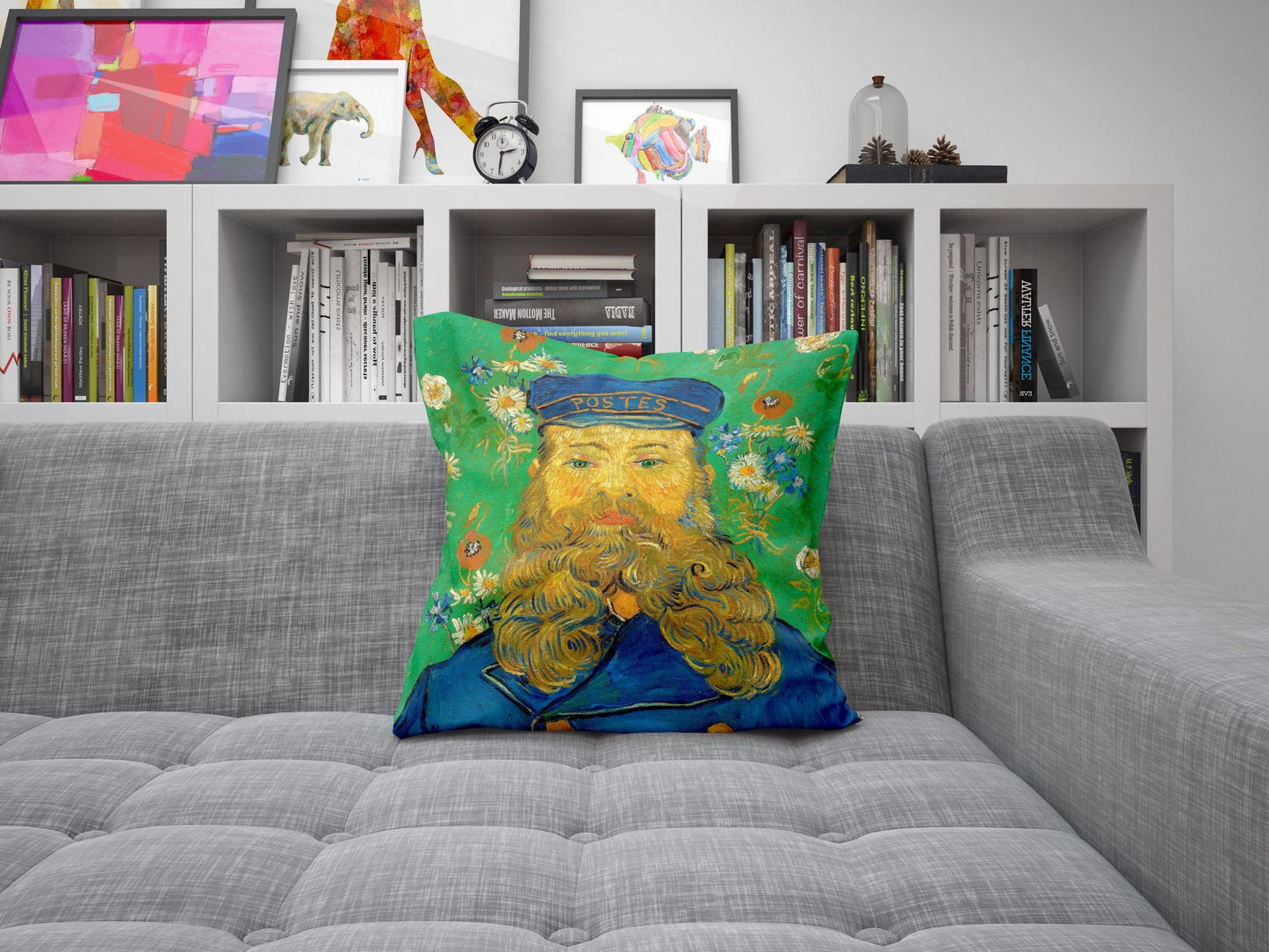 Vincent Van Gogh Famous Art Portrait Of The Postman Joseph Roulin, Pillow Case, Throw Pillow Cover, Modern Pillow, 18 X 18 Pillow Covers