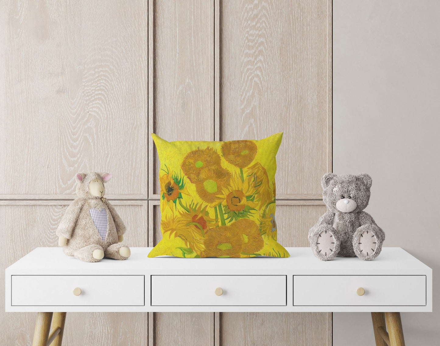 Vincent Van Gogh Sunflowers, Throw Pillow, Abstract Throw Pillow, Soft Pillow Cases, Bright Yellow Pillow Home Decor Pillow, Farmhouse Decor