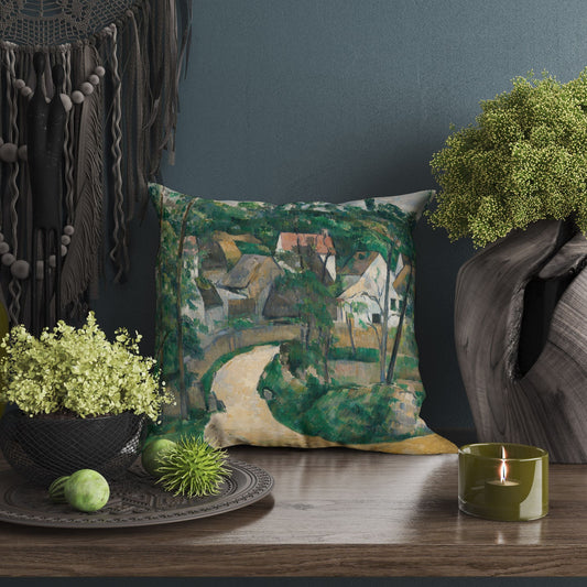 Paul Cezanne Famous Art, Pillow Case, Abstract Throw Pillow Cover, Art Pillow, Green Pillow Cases, Post-Impressionist Art