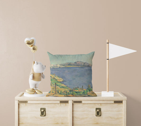 Paul Cezanne Famous Art, Throw Pillow Cover, Abstract Throw Pillow, Soft Pillow Cases, Green And Yellow, Housewarming Gift, Holiday Gift