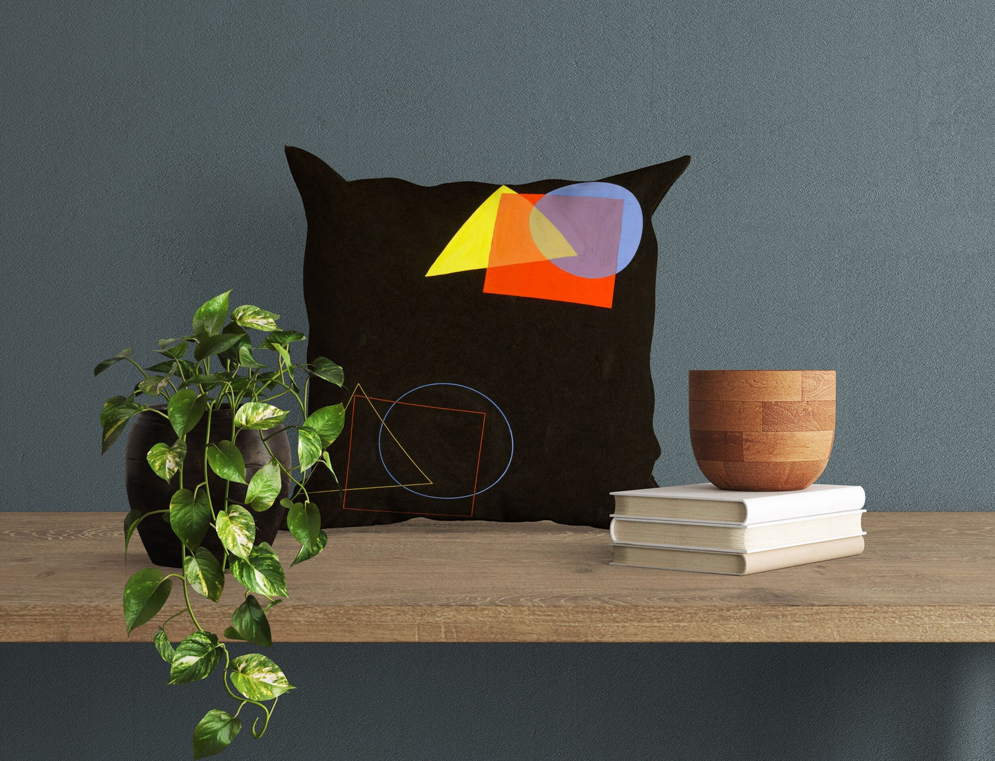 Wassily Kandinsky Abstract Painting Decorative Pillow, Abstract Pillow Case, Designer Pillow, Black, Contemporary Pillow, Square Pillow