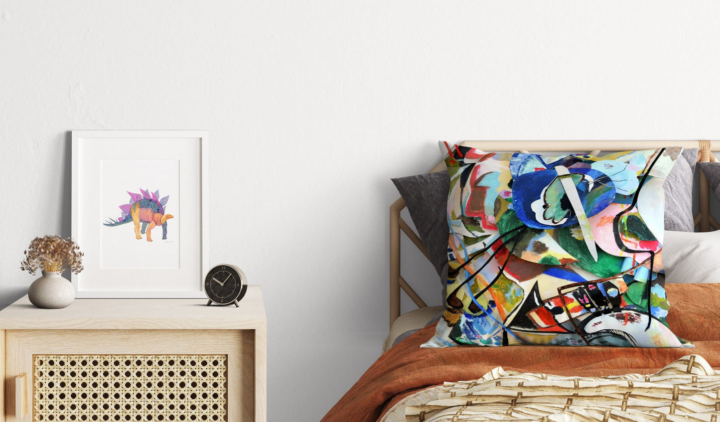 Wassily Kandinsky Abstract Painting, Throw Pillow Cover, Abstract Pillow Case, Soft Pillow Cases, Colorful Pillow Case, Contemporary Pillow