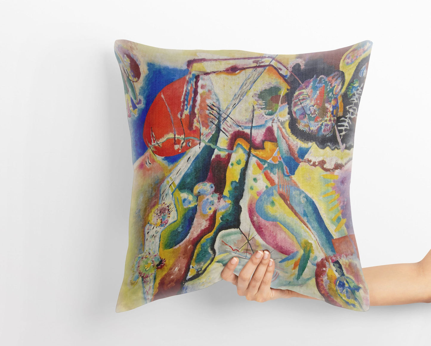 Wassily Kandinsky Abstract Painting, Throw Pillow, Geometric Pillow, Art Pillow, Contemporary Pillow, 18 X 18 Pillow Covers