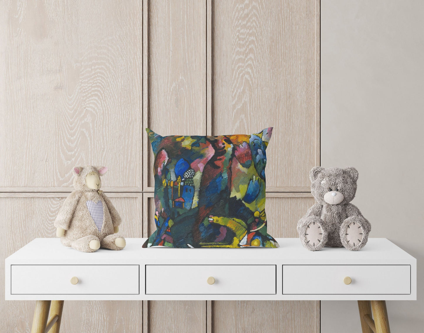 Wassily Kandinsky Abstract Painting, Throw Pillow, Abstract Art Pillow, Soft Pillow Cases, Modern Pillow, Large Pillow Cases