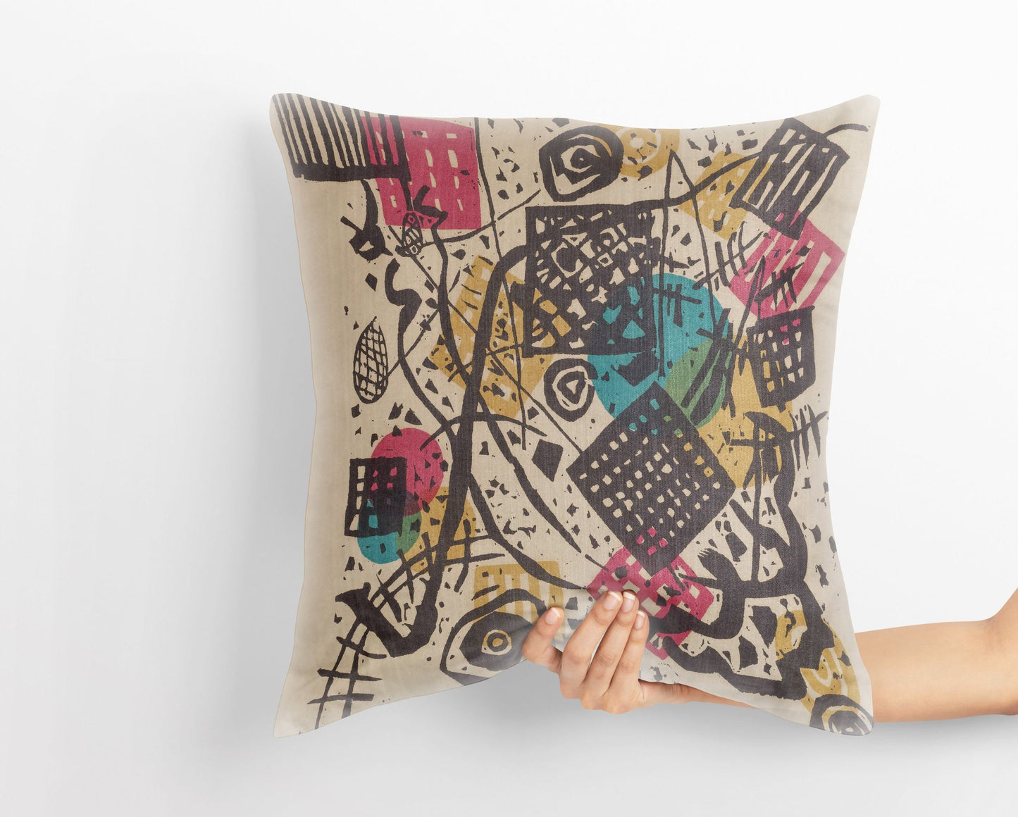 Wassily Kandinsky Abstract Painting, Tapestry Pillows, Abstract Pillow, Artist Pillow, 22X22 Pillow Cover, Housewarming Gift, Abstract Decor