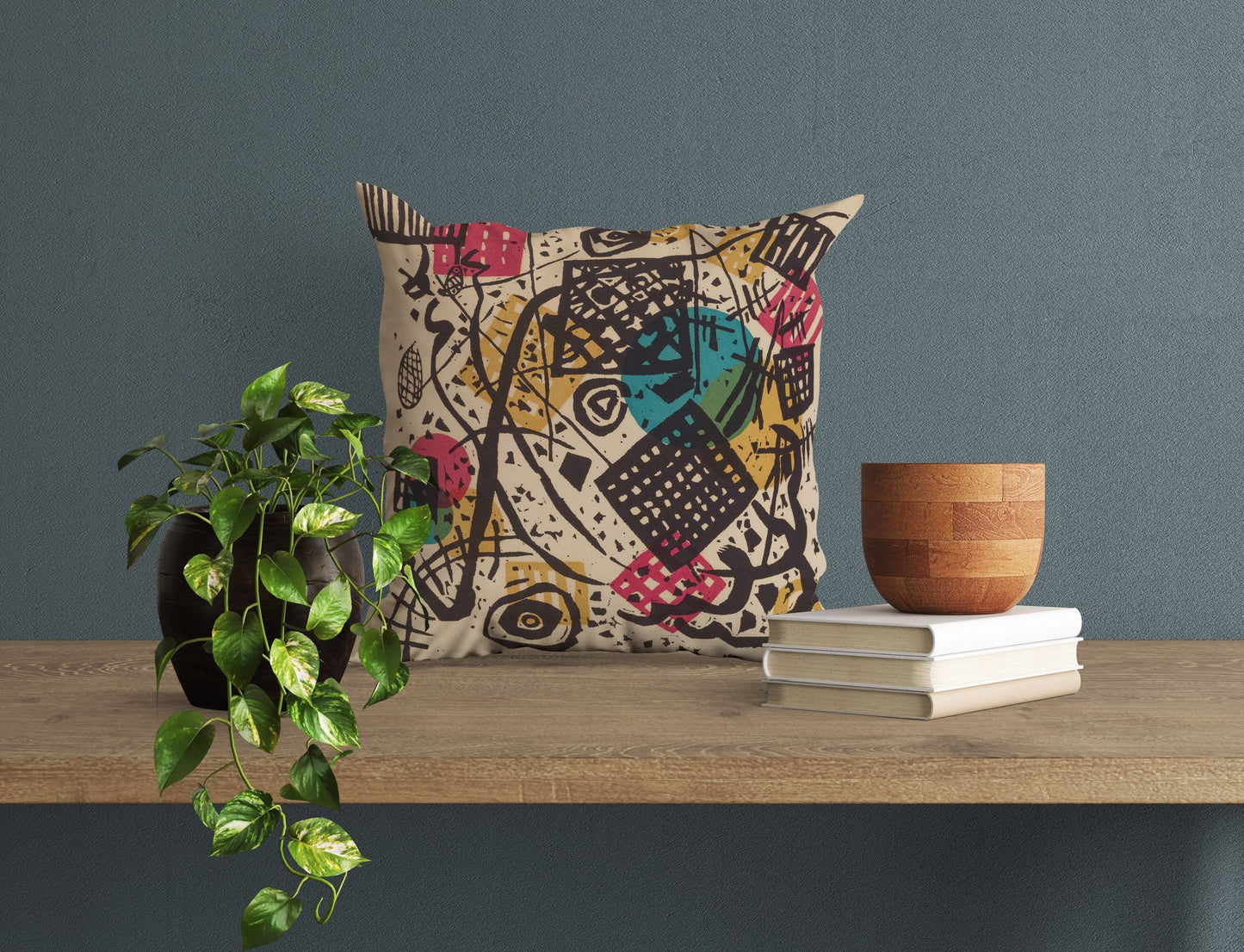 Wassily Kandinsky Abstract Painting, Tapestry Pillows, Abstract Pillow, Artist Pillow, 22X22 Pillow Cover, Housewarming Gift, Abstract Decor