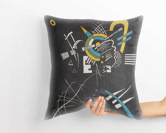Wassily Kandinsky Abstract Painting, Toss Pillow, Abstract Pillow, Designer Pillow, Colorful Pillow Case, Contemporary Pillow, Square Pillow