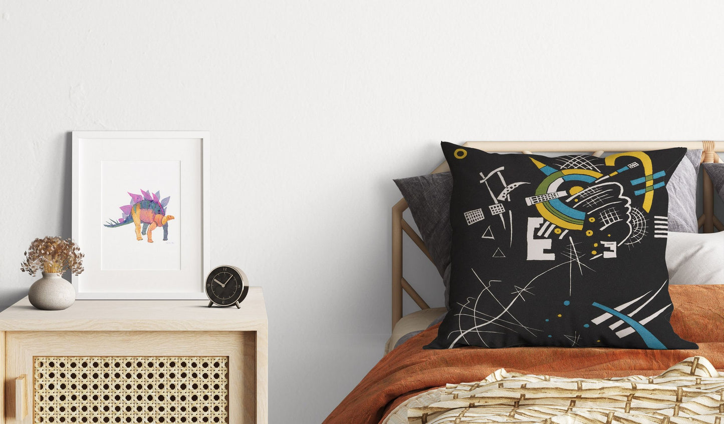 Wassily Kandinsky Abstract Painting, Toss Pillow, Abstract Pillow, Designer Pillow, Colorful Pillow Case, Contemporary Pillow, Square Pillow