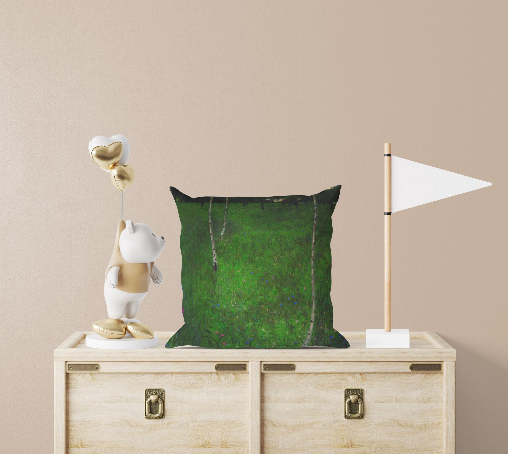 Abstract Throw Pillow, Gustav Klimt Famous Art, Throw Pillow Cover, Soft Pillow Cases, Green Pillow Cases, Art Nouveau Pillow, Square Pillow