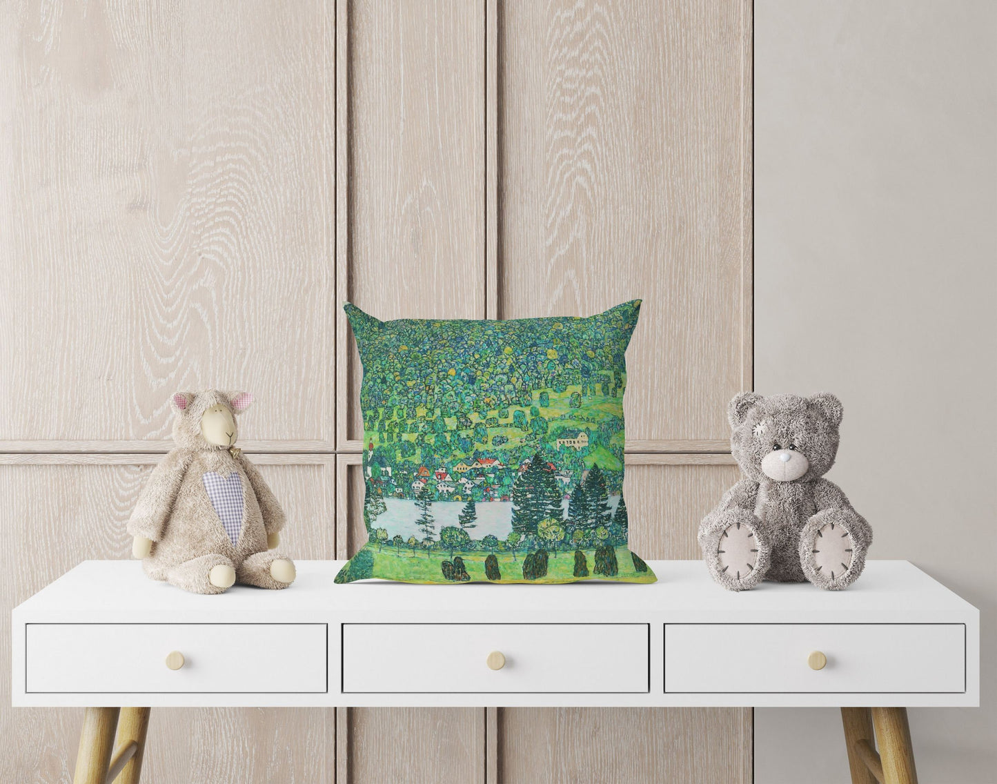 Gustav Klimt Famous Painting Throw Pillow, Abstract Throw Pillow Cover, Designer Pillow, Square Pillow, Home Decor Pillow, Holiday Gift