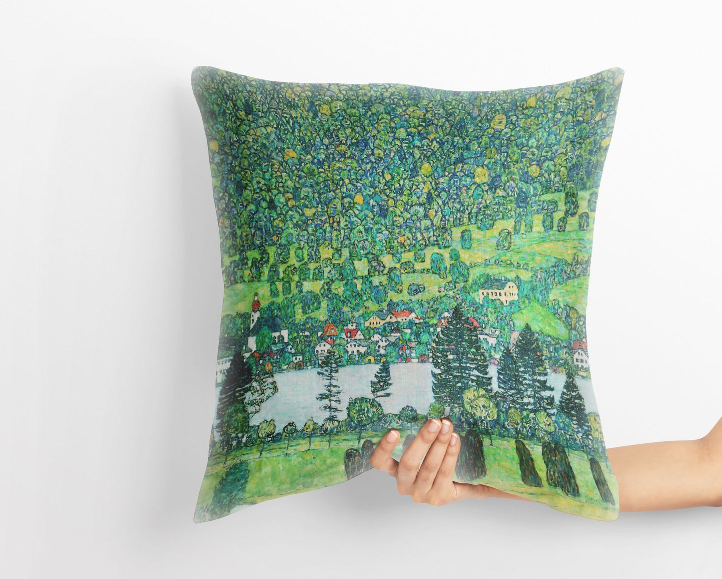 Gustav Klimt Famous Painting Throw Pillow, Abstract Throw Pillow Cover, Designer Pillow, Square Pillow, Home Decor Pillow, Holiday Gift