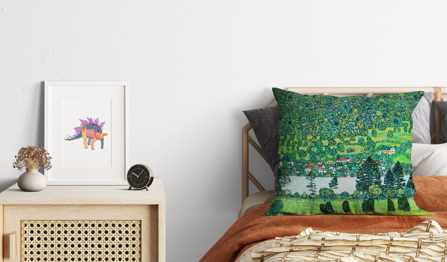 Gustav Klimt Famous Painting Throw Pillow, Abstract Throw Pillow Cover, Designer Pillow, Square Pillow, Home Decor Pillow, Holiday Gift