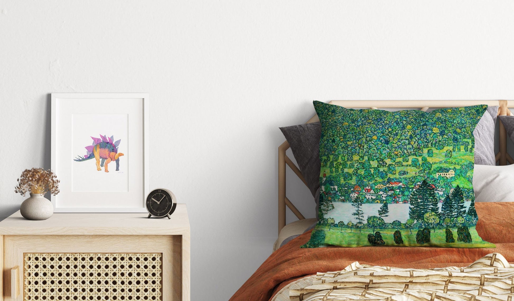 Gustav Klimt Famous Painting Throw Pillow, Abstract Throw Pillow Cover, Designer Pillow, Square Pillow, Home Decor Pillow, Holiday Gift