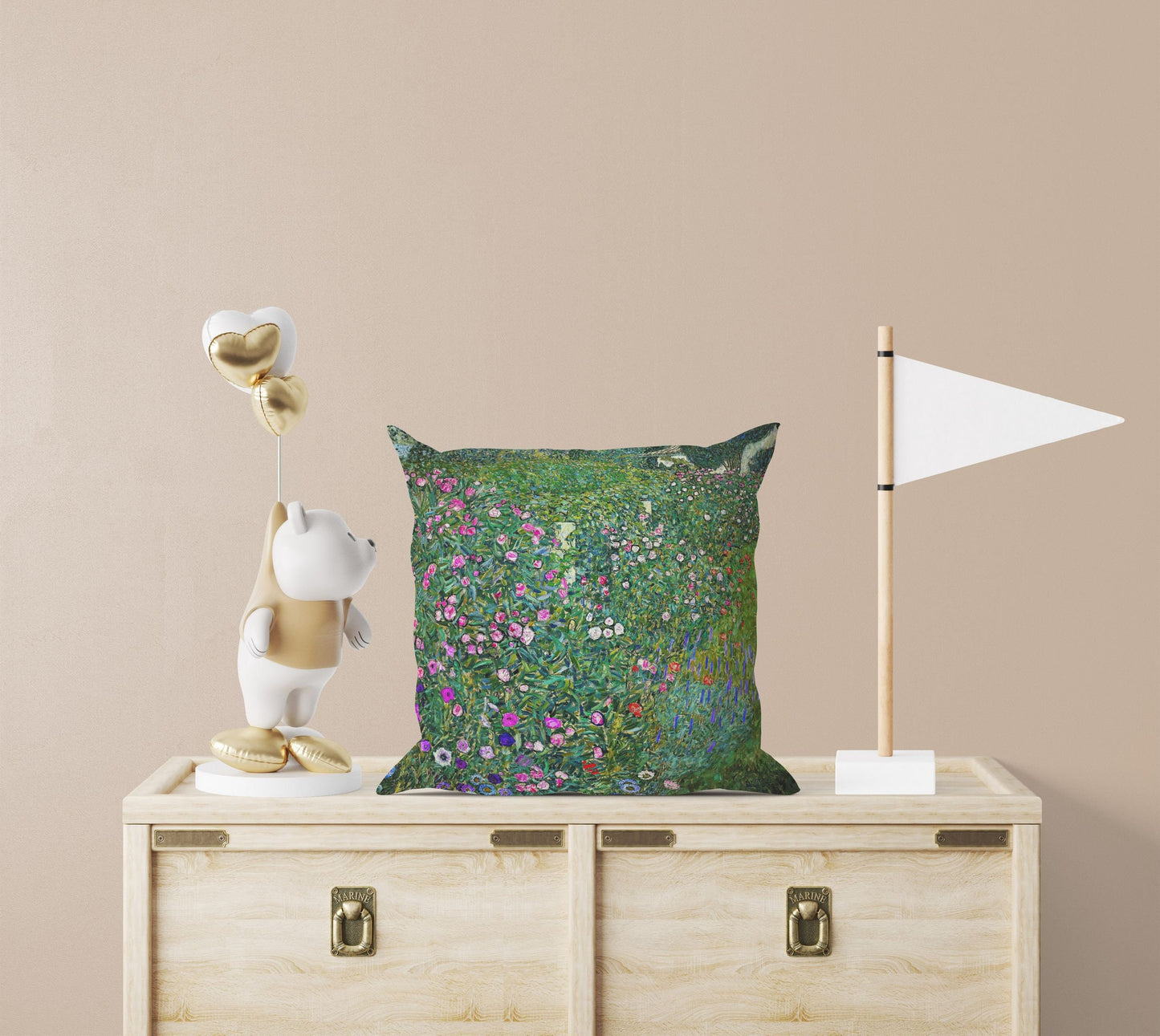 Gustav Klimt Famous Painting, Throw Pillow Cover, Abstract Throw Pillow, Soft Pillow Cases, 22X22 Pillow Cover, Farmhouse Decor