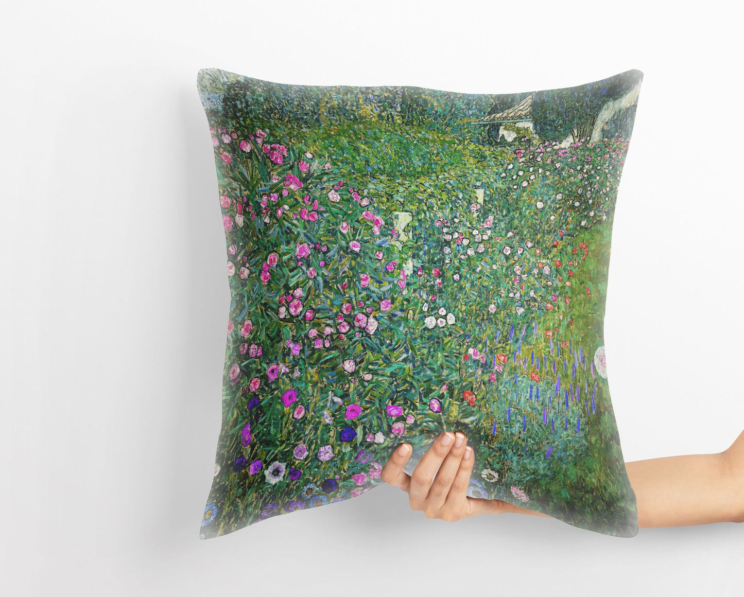 Gustav Klimt Famous Painting, Throw Pillow Cover, Abstract Throw Pillow, Soft Pillow Cases, 22X22 Pillow Cover, Farmhouse Decor