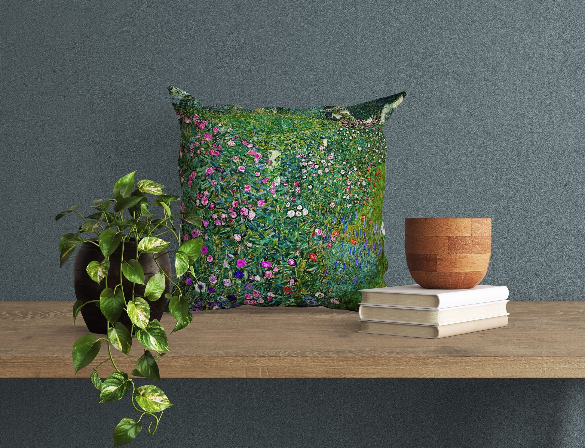 Gustav Klimt Famous Painting, Throw Pillow Cover, Abstract Throw Pillow, Soft Pillow Cases,  22X22 Pillow Cover, Farmhouse Decor
