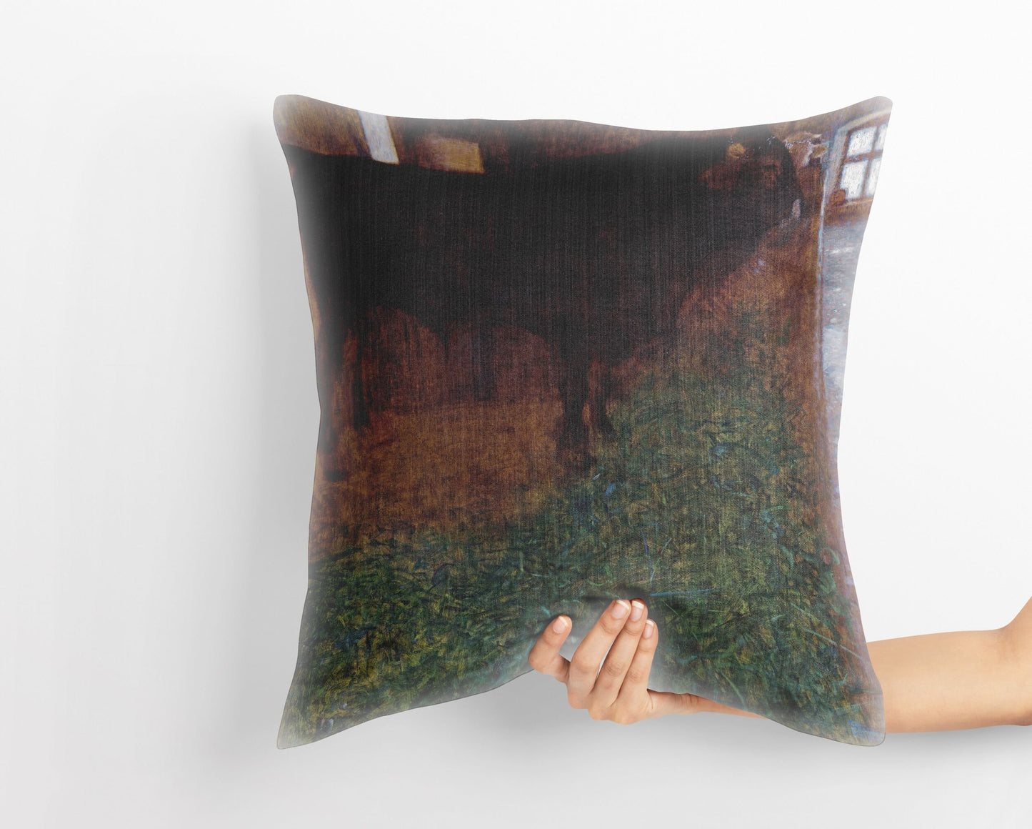 Gustav Klimt Famous Painting The Black Bull, Pillow Case, Abstract Throw Pillow, Soft Pillow Cases, Black Pillow Case, Modern Pillow