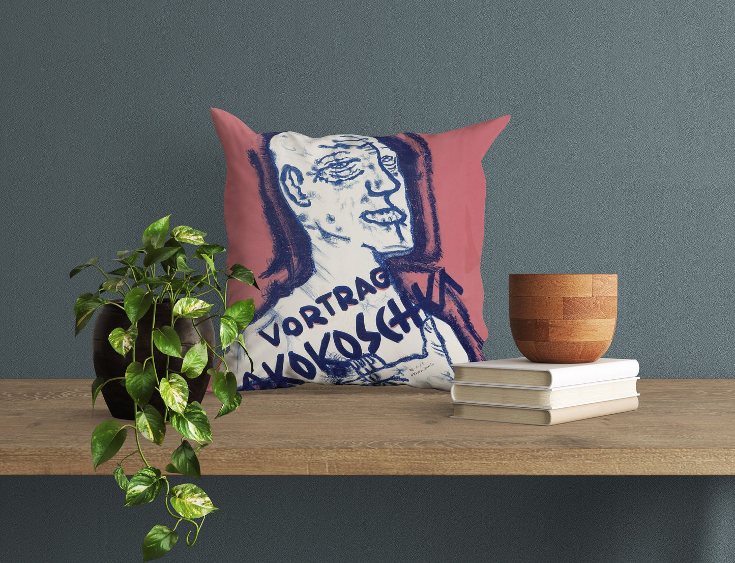 Vintage Poster Pillow Case, Abstract Pillow, Art Pillow, Error, Contemporary Pillow, 18 X 18 Pillow Covers, Housewarming Gift