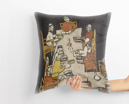 Poster For The XLIX. Exhibition Of The Vienna Secession (March 1918) Throw Pillow Cover, Abstract Throw Pillow, Artist Pillow, Contemporary