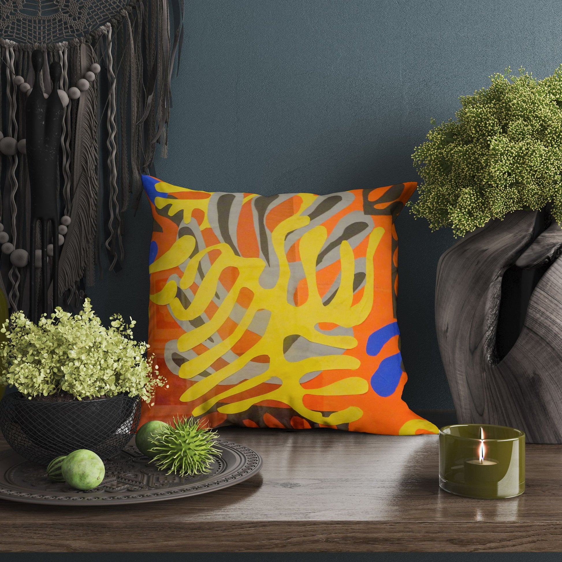 Henri Matisse Famous Art, Tapestry Pillows, Abstract Throw Pillow, Art Pillow, Colorful Pillow Case, Contemporary Pillow, 22X22 Pillow Cover