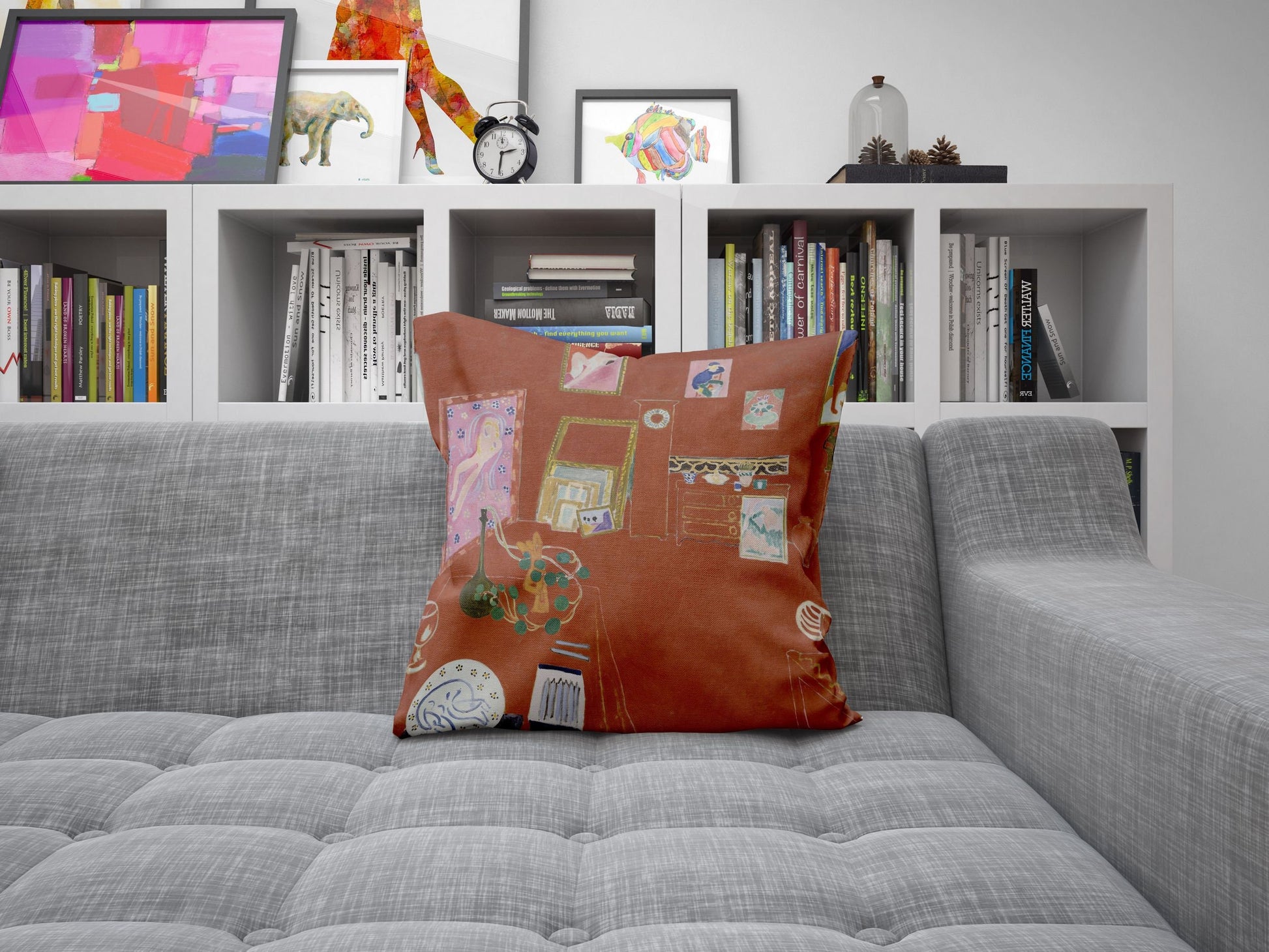Henri Matisse Famous Art, Pillow Case, Abstract Throw Pillow, Artist Pillow, Colorful Pillow Case, Modern Pillow, 22X22 Pillow Cover