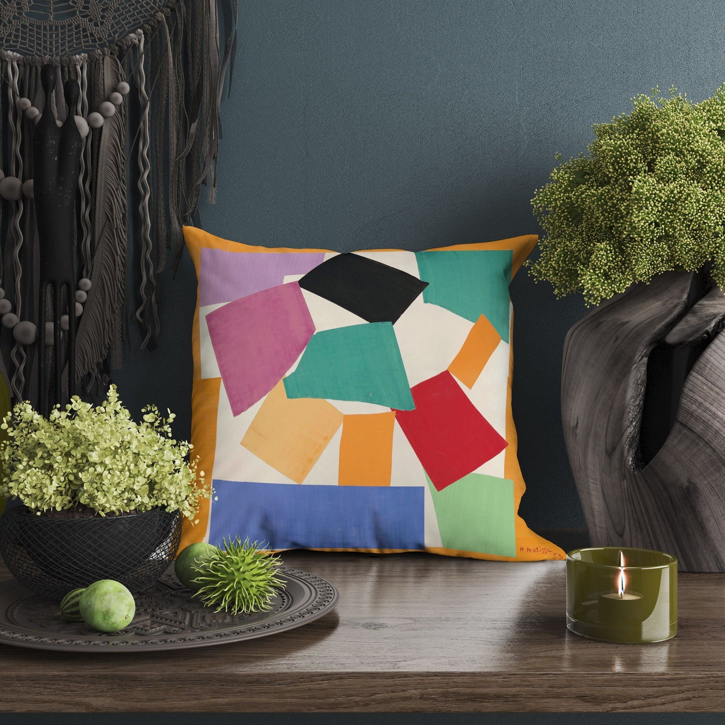 Henri Matisse Famous Painting, Throw Pillow, Abstract Throw Pillow Cover, Soft Pillow Cases, Colorful Pillow Case, Fauvist Pillow