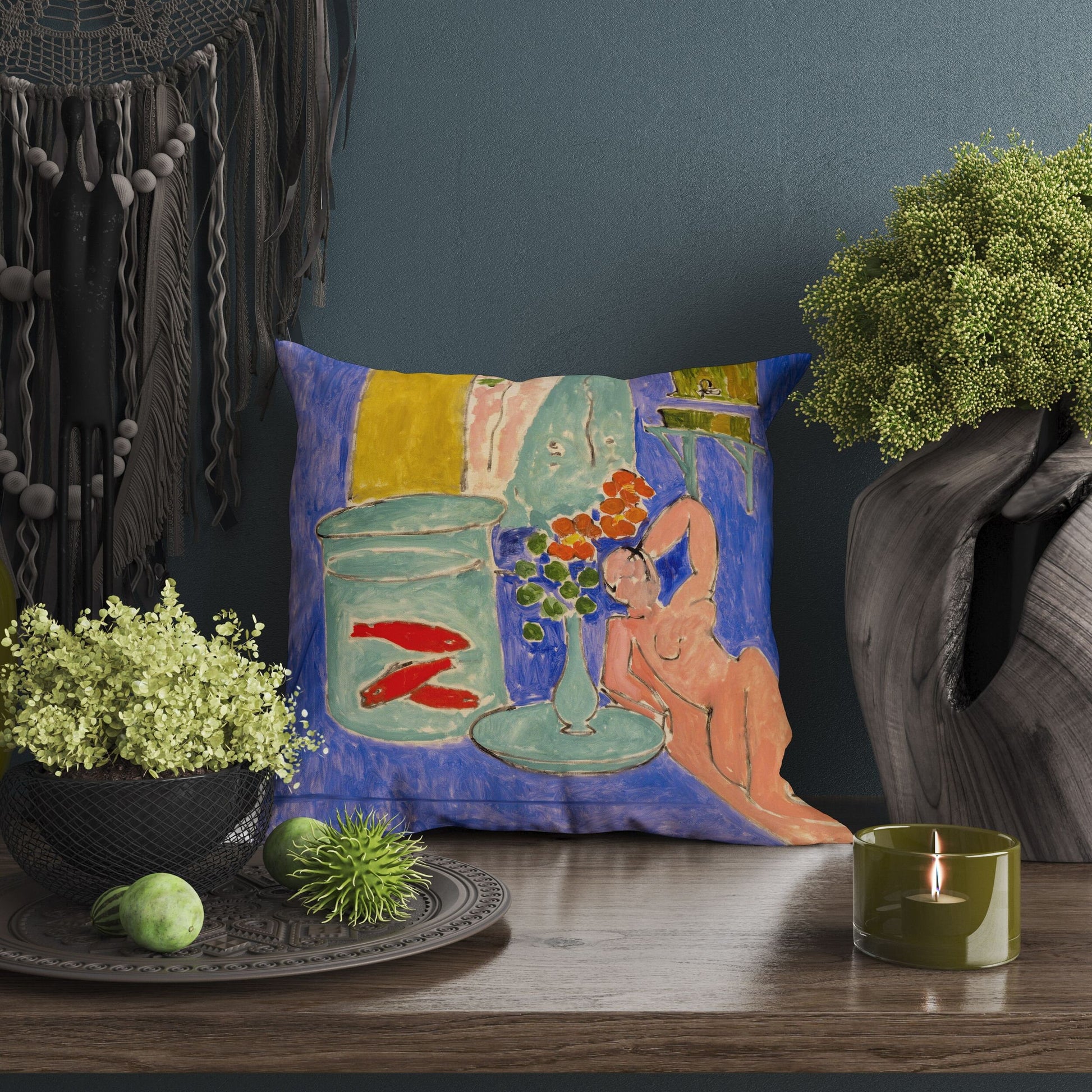 Henri Matisse Famous Painting, Throw Pillow, Abstract Pillow, Artist Pillow, Colorful Pillow Case, Modern Pillow, Large Pillow Cases