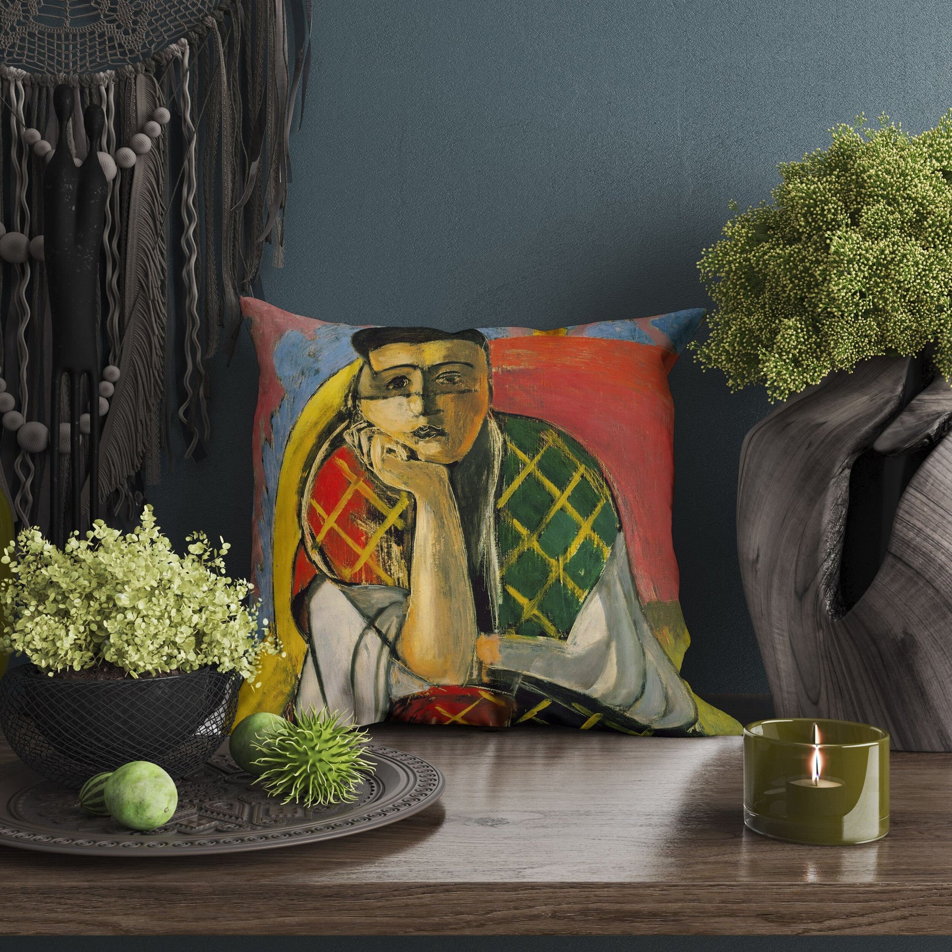 Henri Matisse Famous Painting, Decorative Pillow, Abstract Throw Pillow, Designer Pillow, Colorful Pillow Case, Modern Pillow