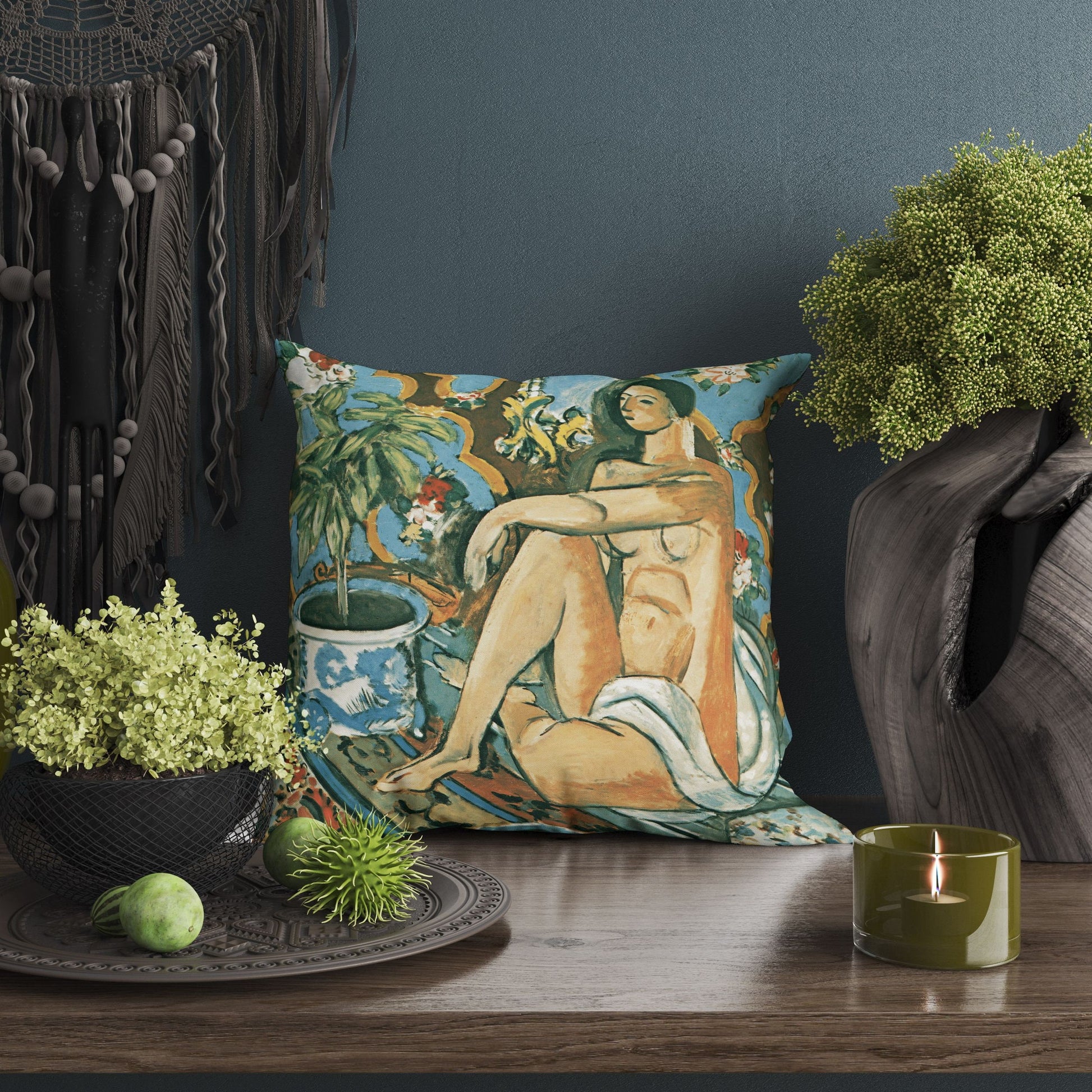 Henri Matisse Famous Painting, Pillow Case, Abstract Pillow, Art Pillow, Colorful Pillow Case, Modern Pillow, Square Pillow, Nursery Decor