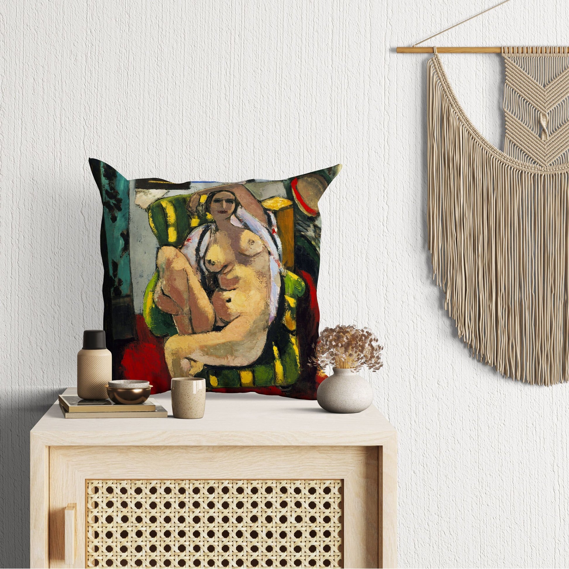 Henri Matisse Famous Painting, Throw Pillow Cover, Abstract Throw Pillow, Art Pillow, Fauvist Pillow, Square Pillow, Housewarming Gift