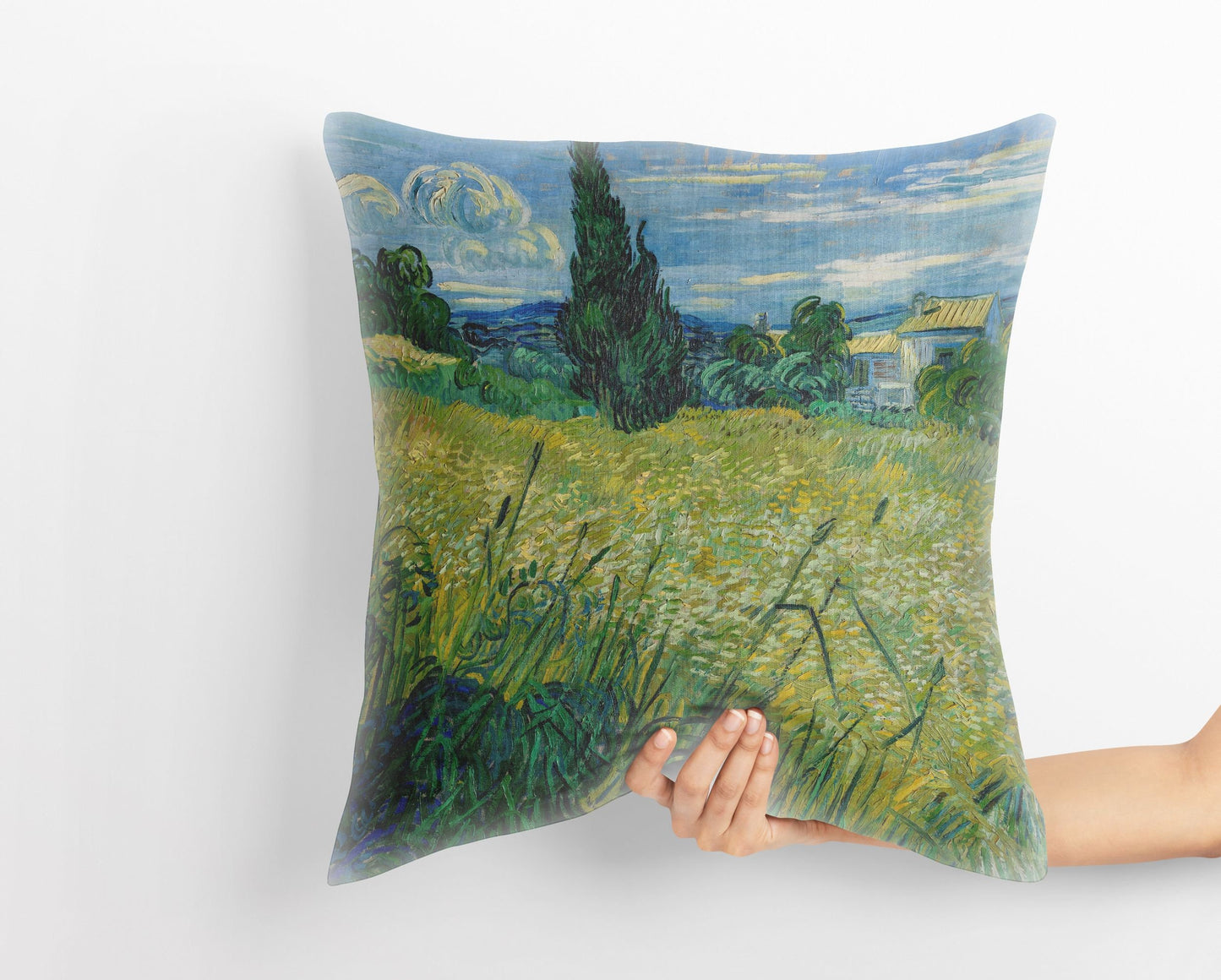 Vincent Van Gogh Green Wheat Famous Art, Pillow Case, Abstract Pillow, Soft Pillow Cases, 18 X 18 Pillow Covers, Housewarming Gift