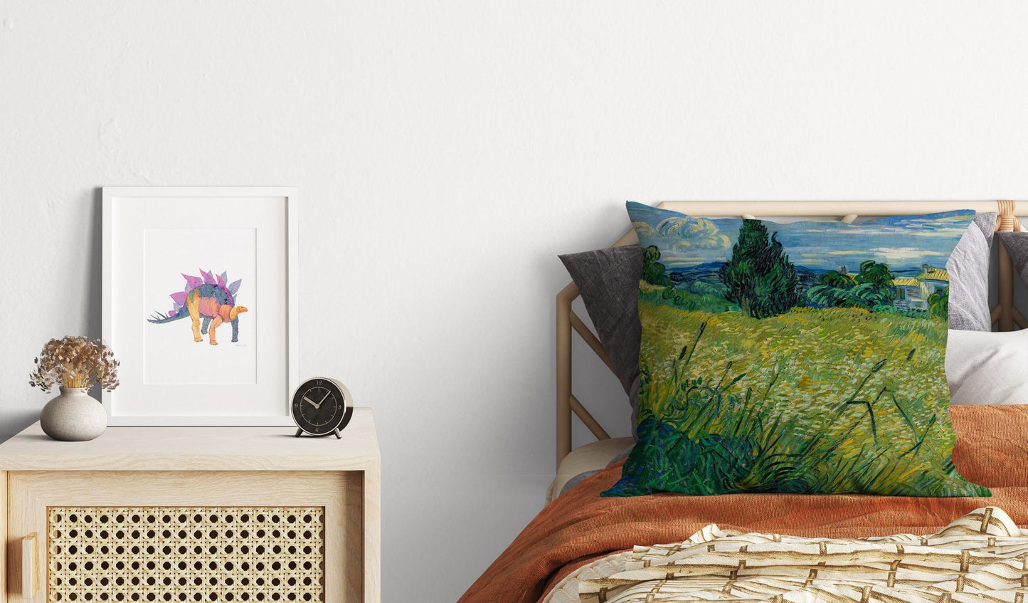 Vincent Van Gogh Green Wheat Famous Art, Pillow Case, Abstract Pillow, Soft Pillow Cases, 18 X 18 Pillow Covers, Housewarming Gift